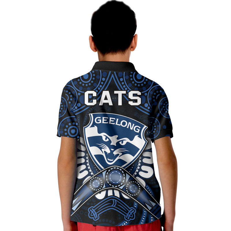 cats-football-polo-shirt-boomerang-indigenous-dots