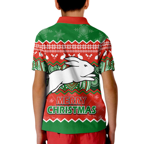 south-sydney-rabbitohs-aboriginal-christmas-vibe-polo-shirt