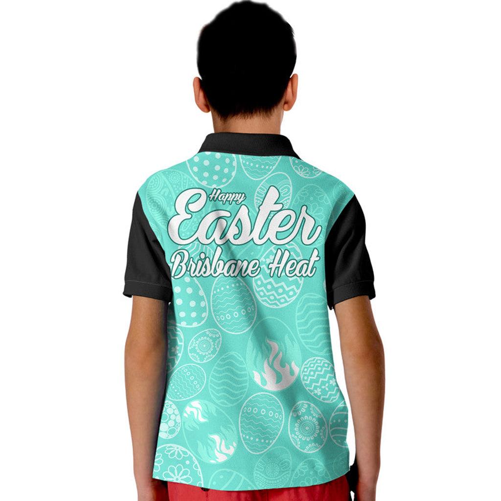 brisbane-heat-cricket-happy-easter-day-kid-polo-shirt-simple-style
