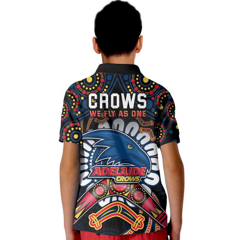 adelaide-crows-football-polo-shirt-boomerang-indigenous-dots