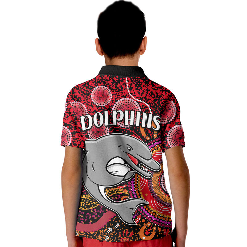 dolphins-rugby-polo-shirt-aboriginal-dots-verion