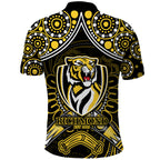 richmond-tigers-football-polo-shirt-boomerang-indigenous-dots