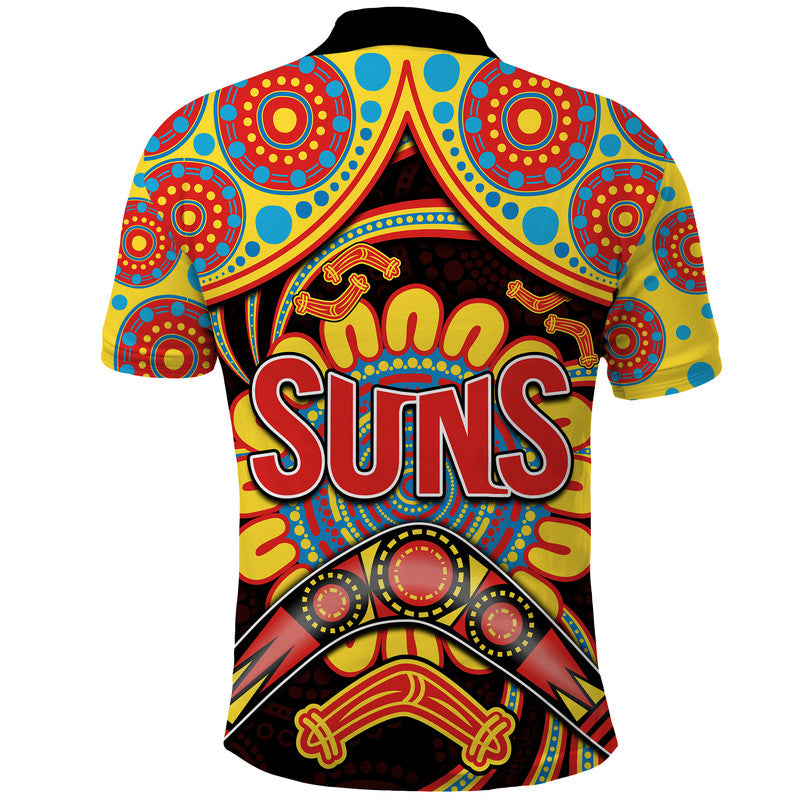 suns-football-polo-shirt-boomerang-indigenous-dots