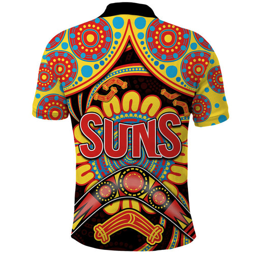 suns-football-polo-shirt-boomerang-indigenous-dots