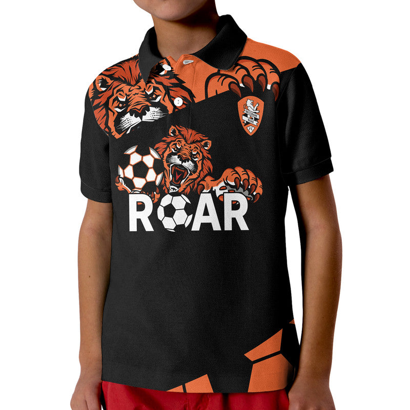 custom-personalised-brisbane-roar-soccer-polo-shirt-the-roar-mascot