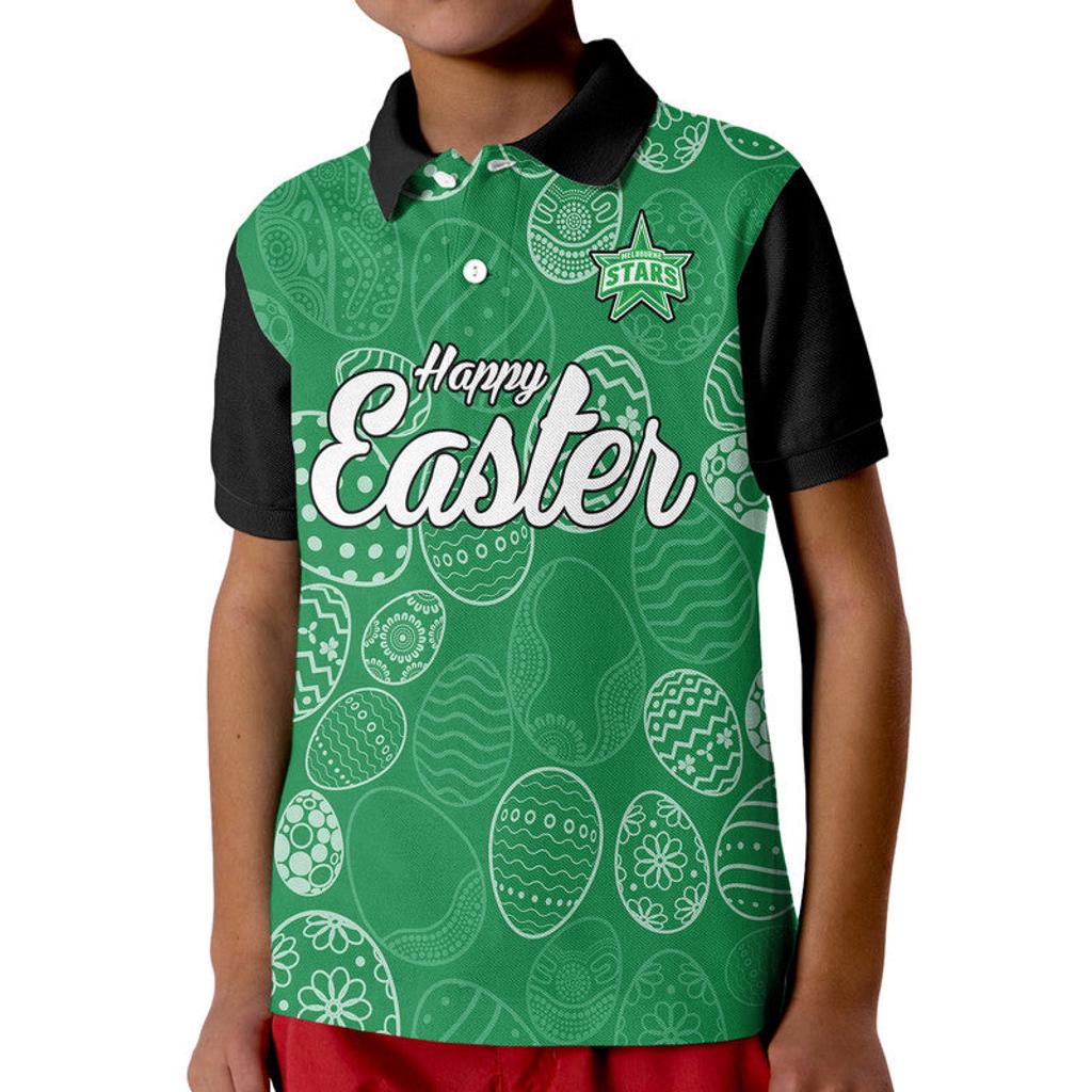 melbourne-stars-cricket-happy-easter-day-kid-polo-shirt-simple-style