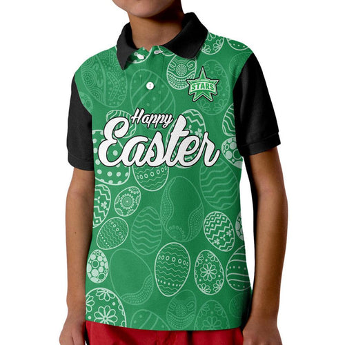 melbourne-stars-cricket-happy-easter-day-kid-polo-shirt-simple-style