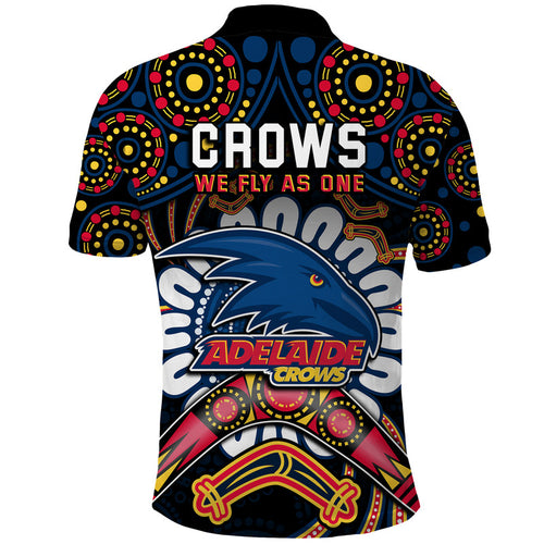 adelaide-crows-football-polo-shirt-boomerang-indigenous-dots
