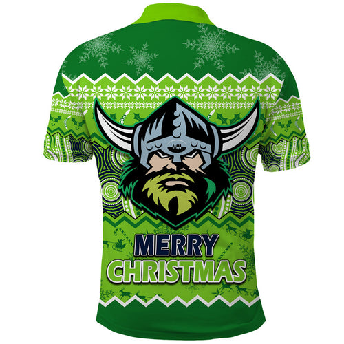 canberra-the-green-machine-raiders-aboriginal-christmas-vibe-polo-shirt