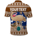 custom-personalised-australian-emu-christmas-vibe-with-aboriginal-dot-painting-style-polo-shirt