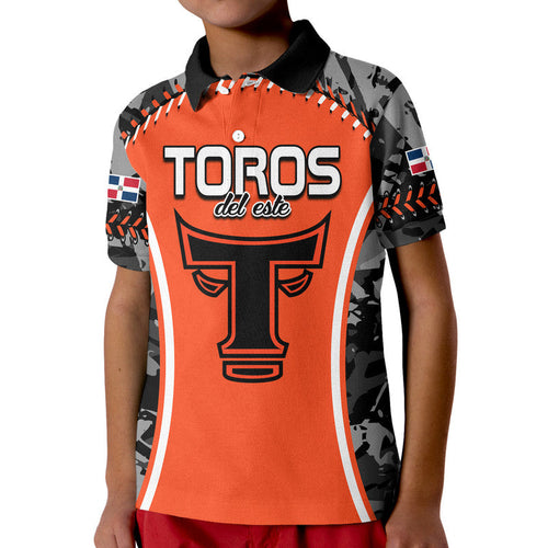 dominican-toros-de-este-baseball-stitches-polo-shirt-orange