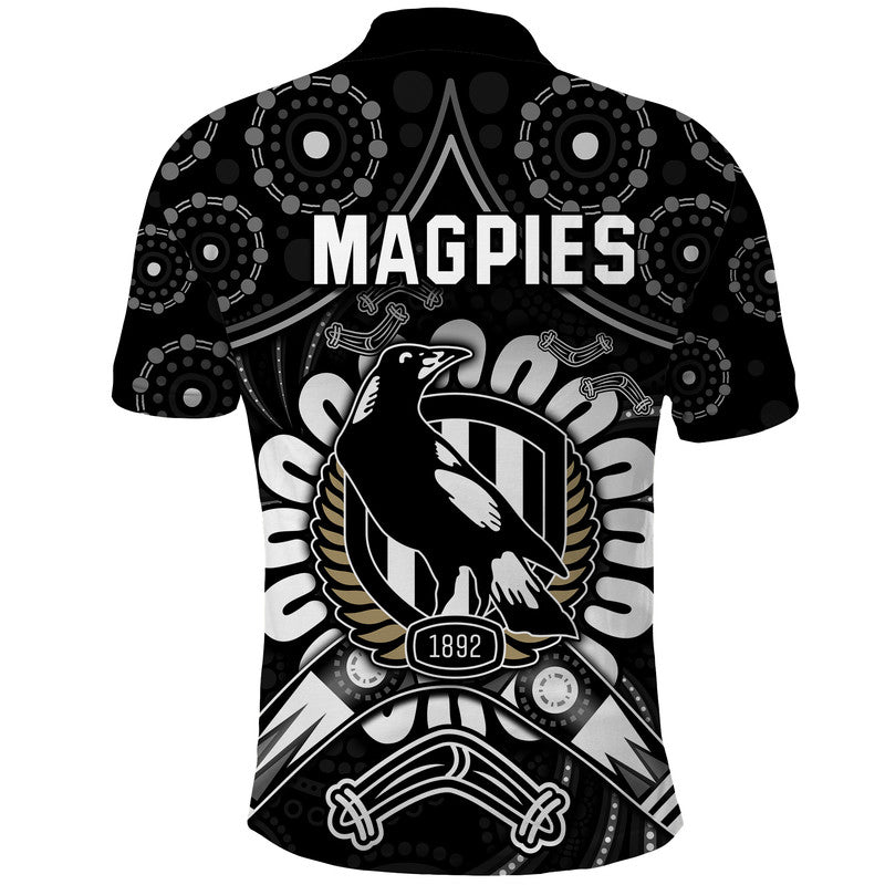 magpies-football-polo-shirt-boomerang-indigenous-dots