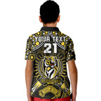 custom-personalised-richmond-tigers-football-polo-shirt-boomerang-indigenous-dots