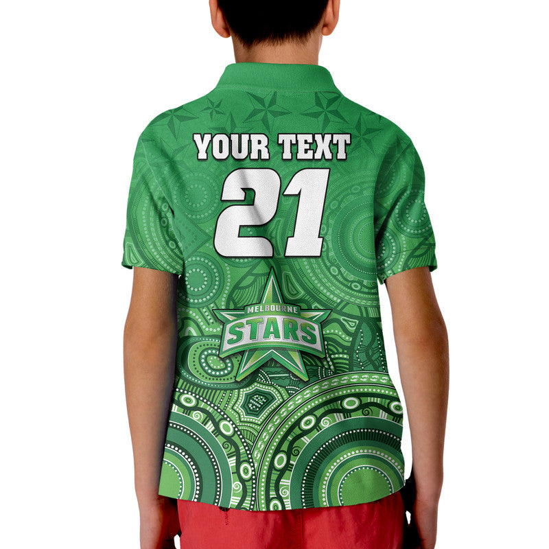 custom-personalised-melbourne-team-green-indigenous-aboriginal-stars-arts-polo-shirt