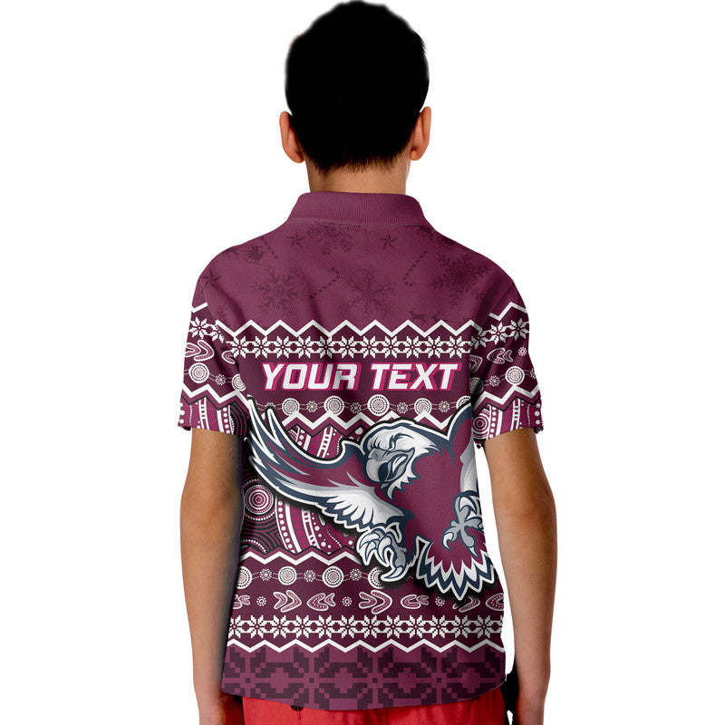 custom-personalised-manly-warringah-maroon-sea-eagles-christmas-vibe-polo-shirt
