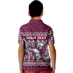 custom-personalised-manly-warringah-maroon-sea-eagles-christmas-vibe-polo-shirt