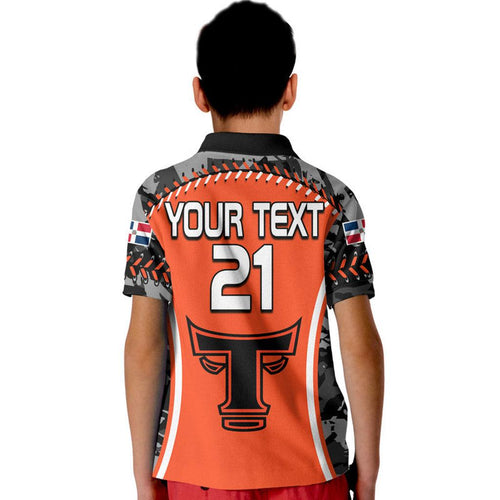 dominican-toros-de-este-baseball-stitches-kid-polo-shirt-orange