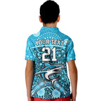 custom-personalised-sharks-rugby-polo-shirt-boomerang-indigenous-dots