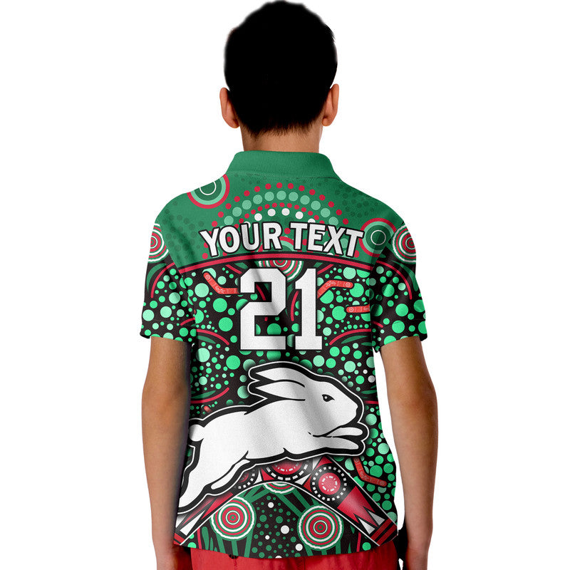 custom-personalised-south-sydney-indigenous-rabbitohs-dot-art-style-polo-shirt