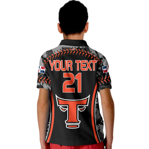 dominican-toros-de-este-baseball-stitches-kid-polo-shirt-black