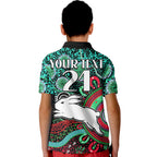 custom-personalised-rabbitohs-rugby-polo-shirt-aboriginal-dots