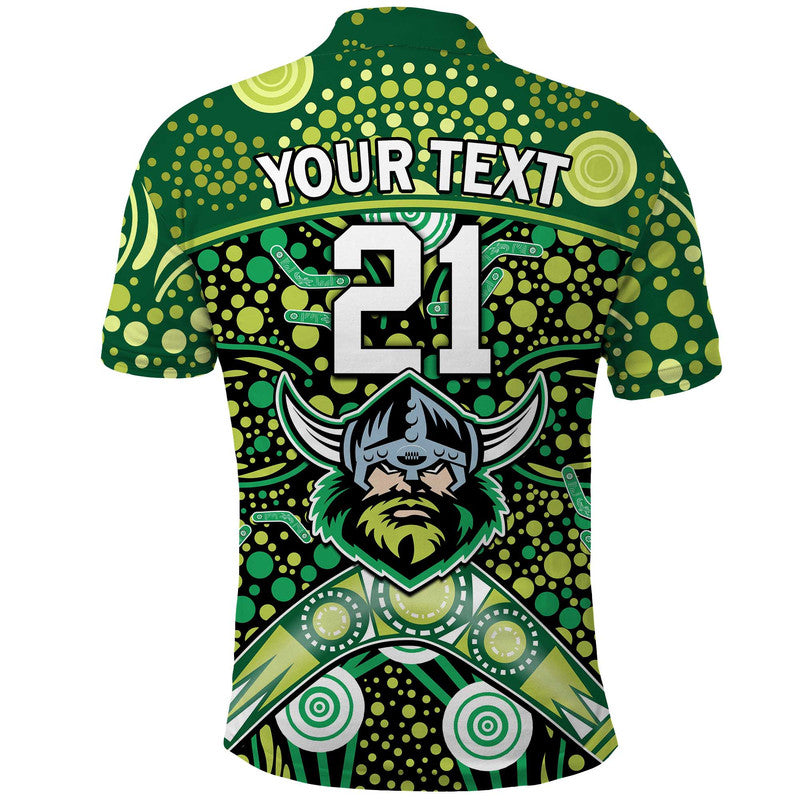 custom-personalised-raiders-rugby-polo-shirt-boomerang-indigenous-dots