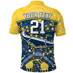 custom-personalised-cowboys-rugby-polo-shirt-boomerang-indigenous-dots