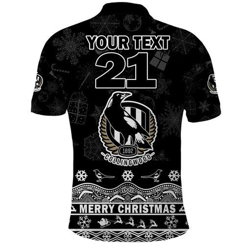 custom-personalised-and-number-collingwood-pies-unique-winter-season-polo-shirt-magpies-merry-christmas