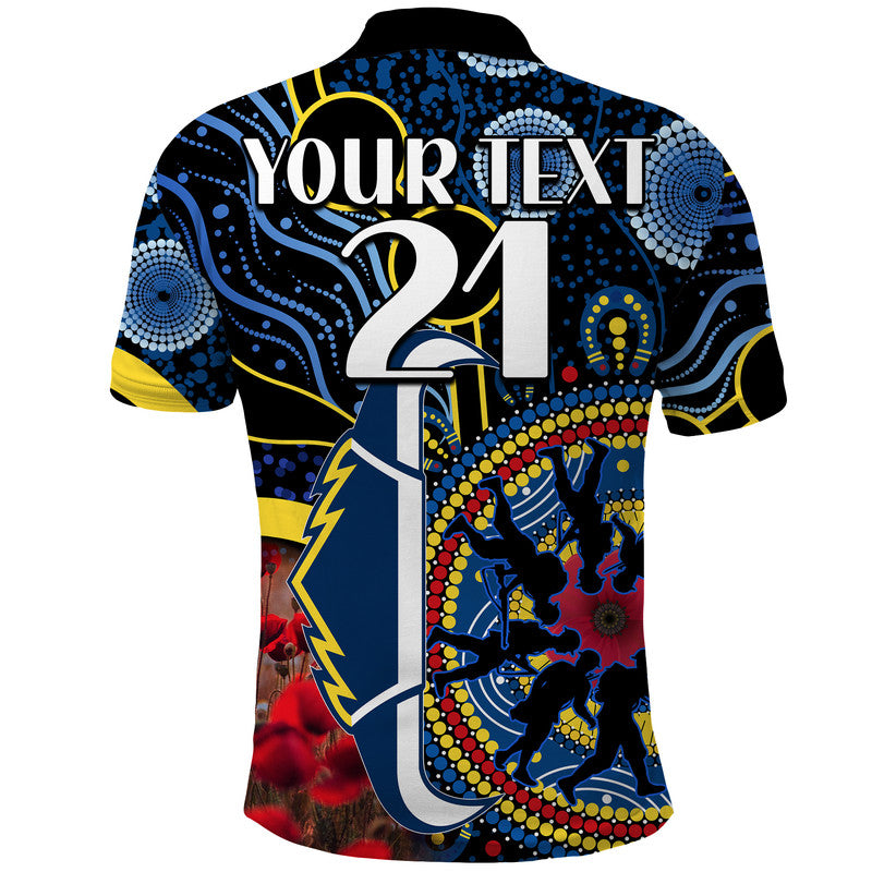 custom-personalised-cowboys-rugby-anzac-polo-shirt-aboriginal-military-and-poppy-flowers