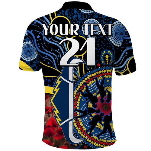 custom-personalised-cowboys-rugby-anzac-polo-shirt-aboriginal-military-and-poppy-flowers