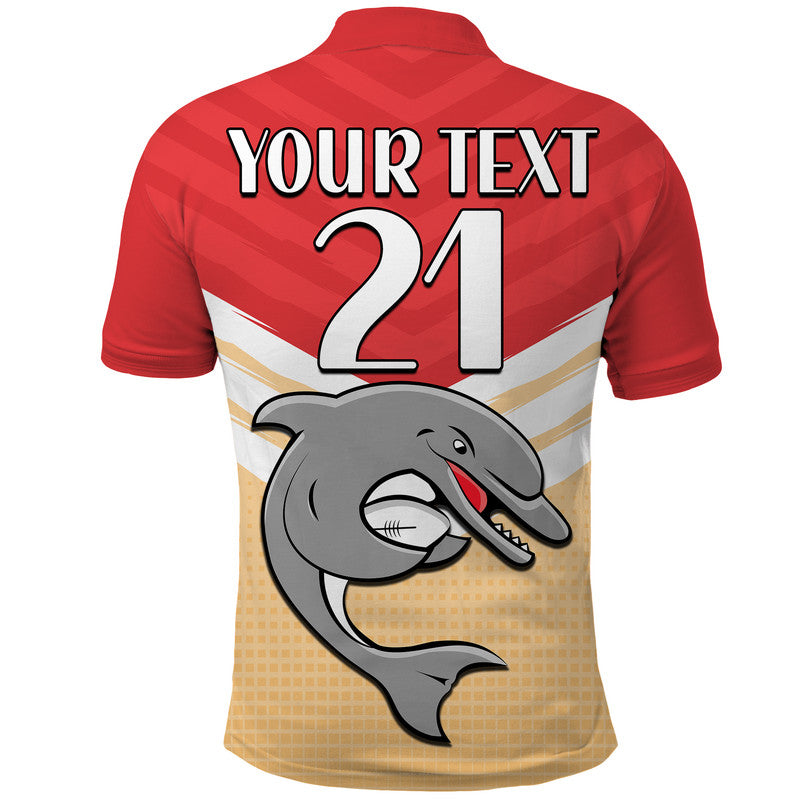 custom-text-and-number-redcliffe-dolphins-rugby-polo-shirt-simple-style
