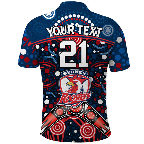 custom-personalised-roosters-rugby-polo-shirt-boomerang-indigenous-dots