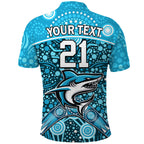 custom-personalised-sharks-rugby-polo-shirt-boomerang-indigenous-dots