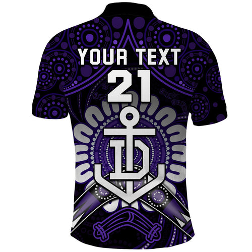 custom-personalised-dockers-football-polo-shirt-boomerang-indigenous-dots