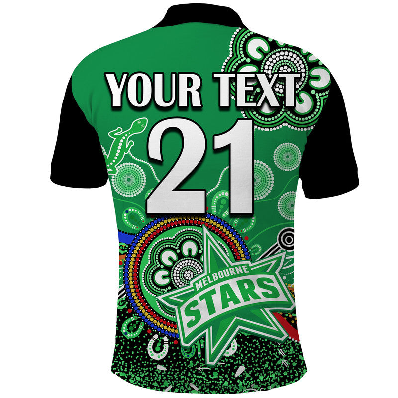custom-personalised-melbourne-stars-polo-shirt-cricket-indigenous-aboriginal-lizard-version