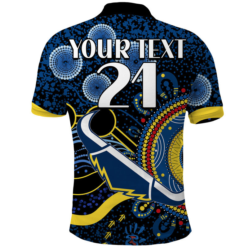 custom-personalised-cowboys-rugby-polo-shirt-aboriginal-dots-version