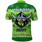 custom-personalised-canberra-the-green-machine-raiders-aboriginal-christmas-vibe-polo-shirt