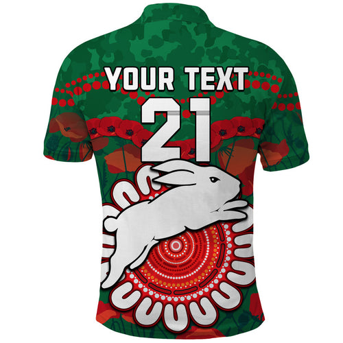 custom-personalised-rabbitohs-rugby-anzac-polo-shirt-camouflage-poppy