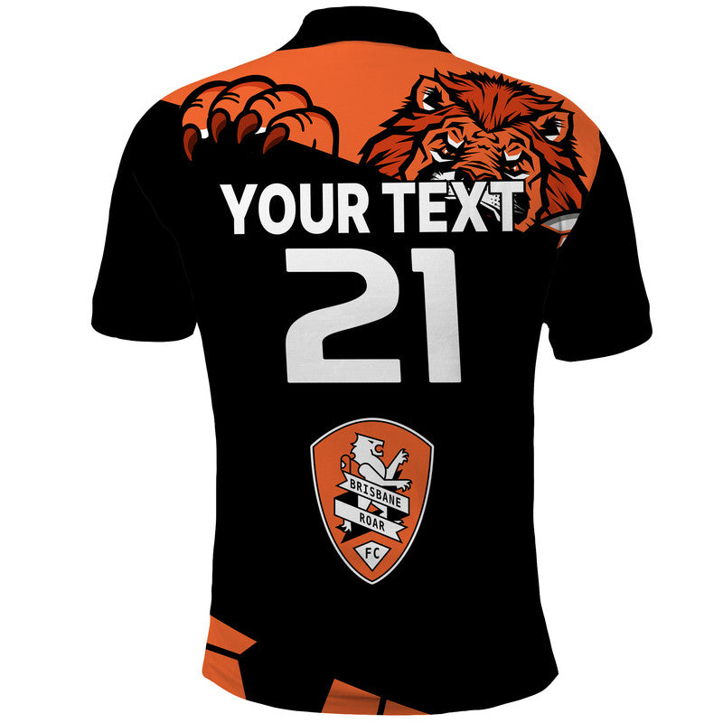 custom-personalised-brisbane-roar-soccer-polo-shirt-the-roar-mascot