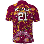 custom-personalised-broncos-rugby-polo-shirt-boomerang-indigenous-dots