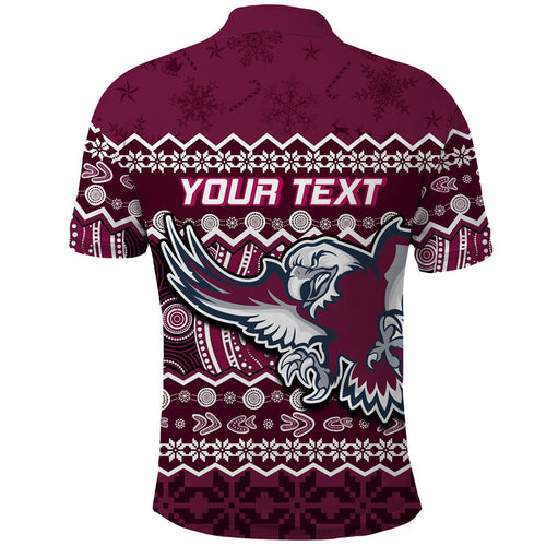 custom-personalised-manly-warringah-maroon-sea-eagles-christmas-vibe-polo-shirt