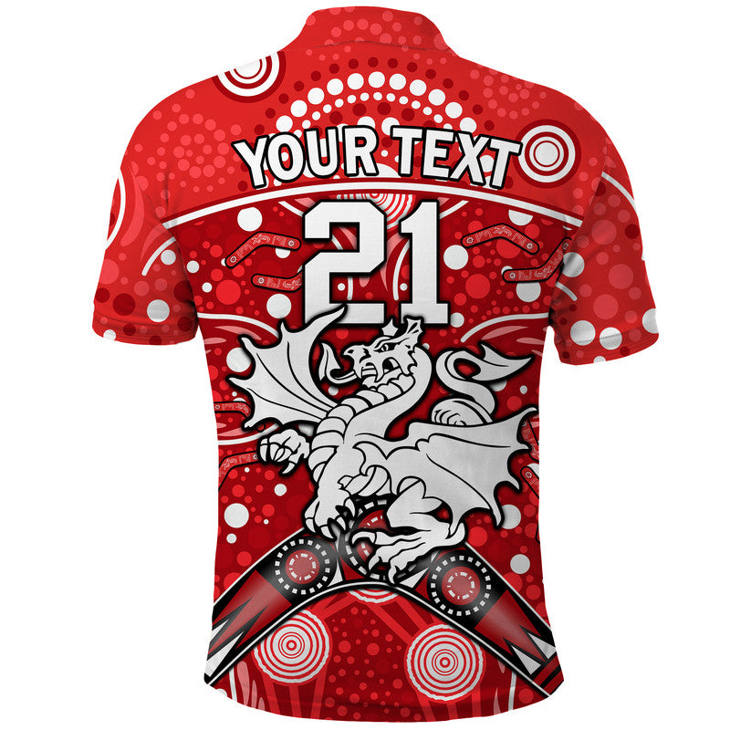 custom-personalised-dragons-rugby-polo-shirt-boomerang-indigenous-dots