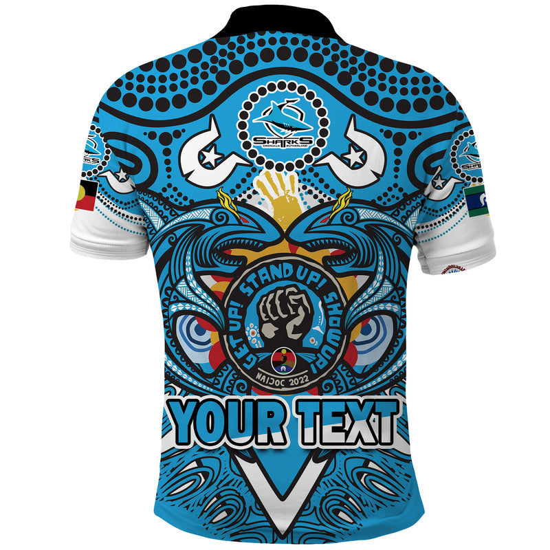 custom-personalised-cronulla-sutherland-sharks-aboriginal-naidoc-week-2022-polo-shirt