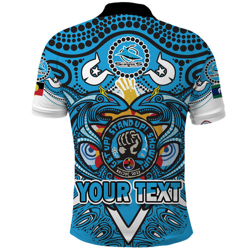 custom-personalised-cronulla-sutherland-sharks-aboriginal-naidoc-week-2022-polo-shirt