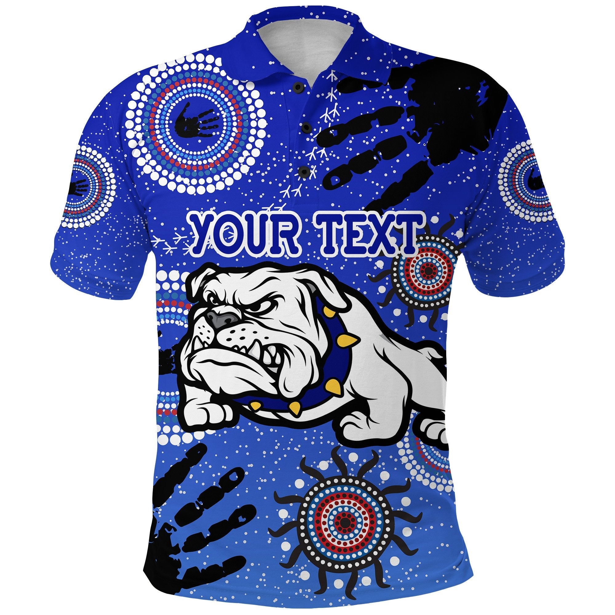 custom-personalised-bulldogs-polo-shirt-indigenous-country-style