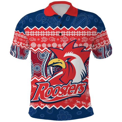 custom-personalised-sydney-aboriginal-roosters-christmas-vibe-polo-shirt