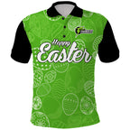 custom-personalised-sydney-thunder-cricket-happy-easter-day-polo-shirt-simple-style