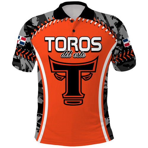 dominican-toros-de-este-baseball-stitches-polo-shirt-orange