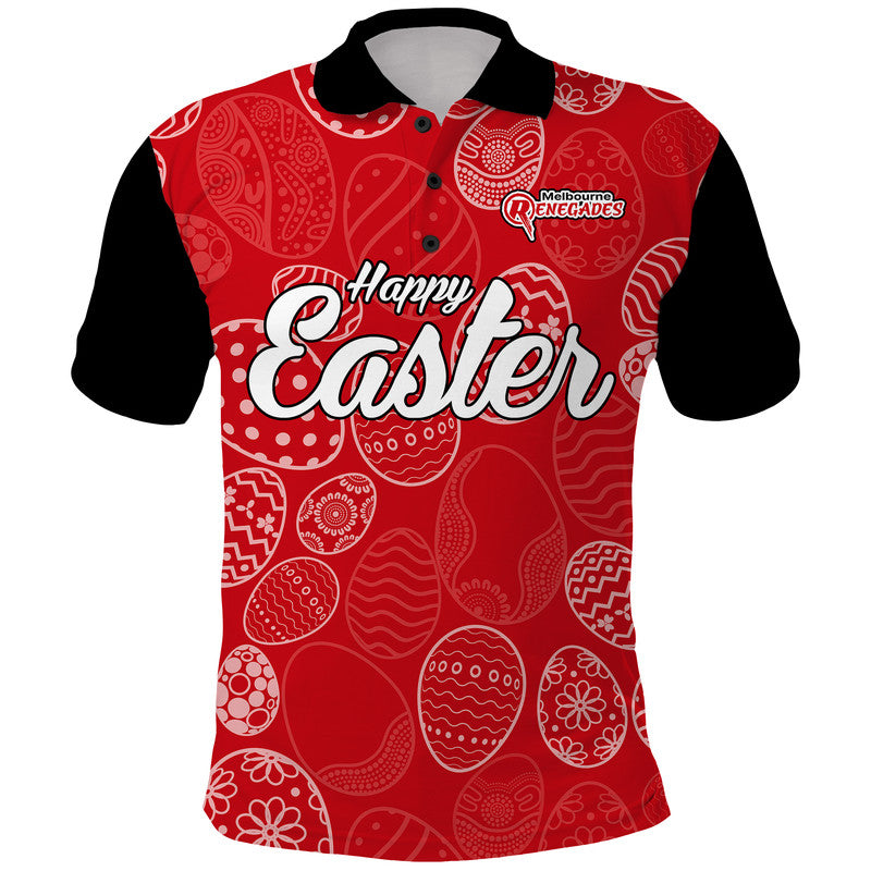 custom-personalised-melbourne-renegades-cricket-happy-easter-day-polo-shirt-simple-style