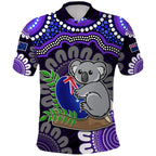 australia-koala-aboriginal-polo-shirt-koala-hugging-rugby-ball-purple